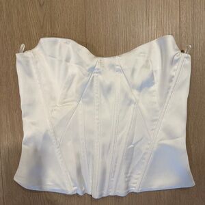 Zara White Corset Top Size S